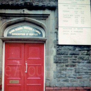 Blaina Reading Institute and library